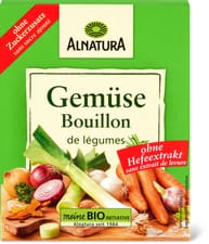 Alnatura Bio Bouillon de légumes sans sucre ajouté, sans extrait de levure
