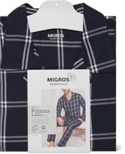 Men's Pyjama Bio (Farbe: night blue, Grösse: M)