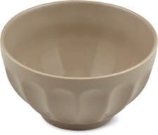 Bol cannelé beige 12,5 cm