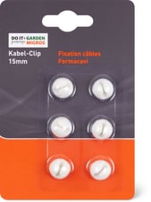 Cable Clip 15mm White