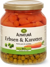Alnatura petits pois et carottes