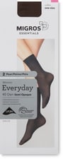 Ladies ankle socks (Grösse: one size, Farbe: coffee)