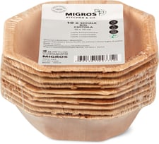 Coupe en feuille de palmier 10 cm, 10 pces