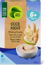 Migros Bio Good Night bouillie de lait aux fruits