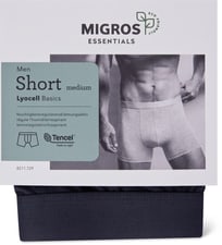 Men's Short Lyocell (Farbe: dark grey, Grösse: L)