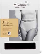 Slip Maxi Cotton Classic (Colore: nero, Taglie: L)