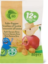 Migros Bio bocconcini d'avena mela banana pera