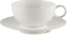 Tasse à thé avec soucoupe blanche 180 ml BHC