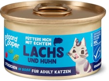 Morceaux en sauce pour chat Saumon du Pacifique et poulet élevé en plein air Edgard & Cooper 85 g