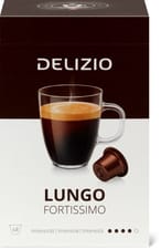 Delizio Capsules de café Lungo Fortissimo 48 capsules