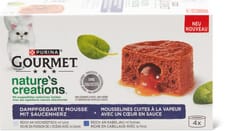 Gourmet Nature's Creations Mousse con cuore di salsa ricco di pesce d'alto mare e di merluzzo