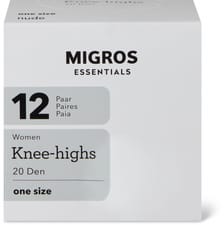 Damen Kniestrümpfe (Grösse: one size, Farbe: nude)
