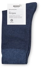 BIO Calze da uomo Stripes 2 paia (Colore: blu, Taglie: 39-42)