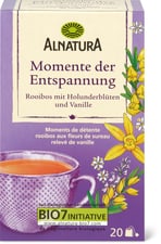 Alnatura Bio Tisane Moments de détente Rooibos, fleurs de sureau et vanille