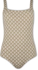Donna Costume di bagno (Colore: khaki, Taglie: S)
