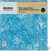 K&C serviettes Bleu 25x25cm