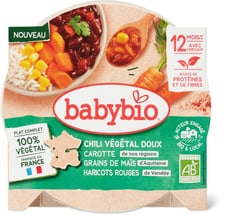Babybio assiette chili végétal doux