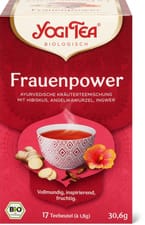 Yogi Tea Bio Infusion aux plantes Énergie Féminine Hibiscus, racine d’angélique, gingembre