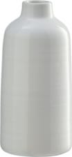 Vase céramique (Couleur: Blanc, Dimensions: ø: 9.0 cm x H: 17.5 cm)