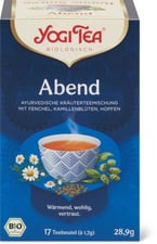 Yogi Tea Bio Tisane Bonne soirée Fenouil, fleurs de camomille et houblon
