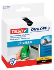 Bande auto-agrippante à coller, noir