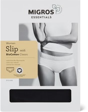 Slip Midi donna (Colore: nero, Taglie: L)