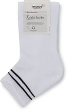 BIO Calzini da uomo Active 2 paia (Colore: bianco, Taglie: 39-42)