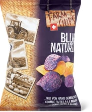 Farm Potatoes Chips Blue Nature