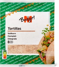 M-Budget Tortillas au blé complet