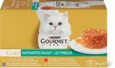 Gourmet Gold Les timbales au poulet, à l’agneau, au bœuf et à la dinde