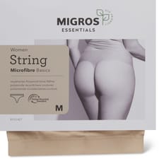 Ladies String Microfib (Farbe: nude, Grösse: S)