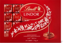 Lindt Lindor Les carrés lait