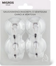 Crochets à ventouse Transparent