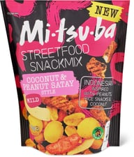 Miscela di snack Mitsuba Coconut & peanut satay style, dolce