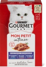 Gourmet Mon Petit Bocconcini delicati, Intense con tonno, salmone e trota