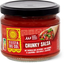 Fiesta del Sol Chunky Salsa aux oignons et jalapenos, piquante