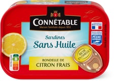 Connétable sardines de citron sans huile