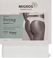Ladies String Lyocell (Farbe: white, Grösse: XXL)