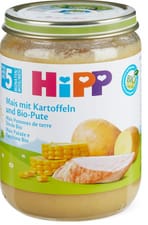 HiPP Bio Maïs pommes de terre et dinde
