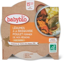Babybio assiette Légumes poulet basq