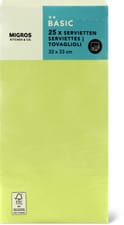 K&C serviettes limette 1/8 pliage