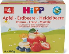 Bio HiPP Fruchtpause Pomme-fraise-myrtille