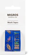 Rubans washi Happy Birthday, 2 pces