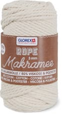 Fil Rope, macramé, 3 mm, 250 g, crème