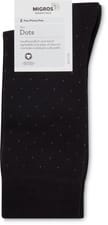 BIO Calze da uomo Dots 2 paia (Colore: nero, Taglie: 39-42)