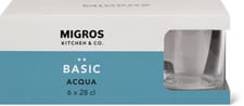 Basic Acqua 6 pièces, 38cl