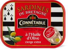 Connétable Sardines de Bretagne à l’huile d’olive vierge extra
