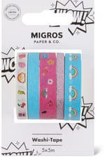 Set di nastri adesivi Washi, 5 pezzi