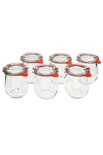 Bocaux à bords arrondis-Set 6x 220ml