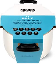 Basic Marmite avec couvercle, 22 cm